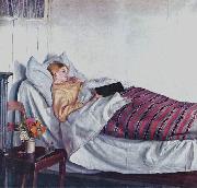 Michael Ancher Sick Girl oil